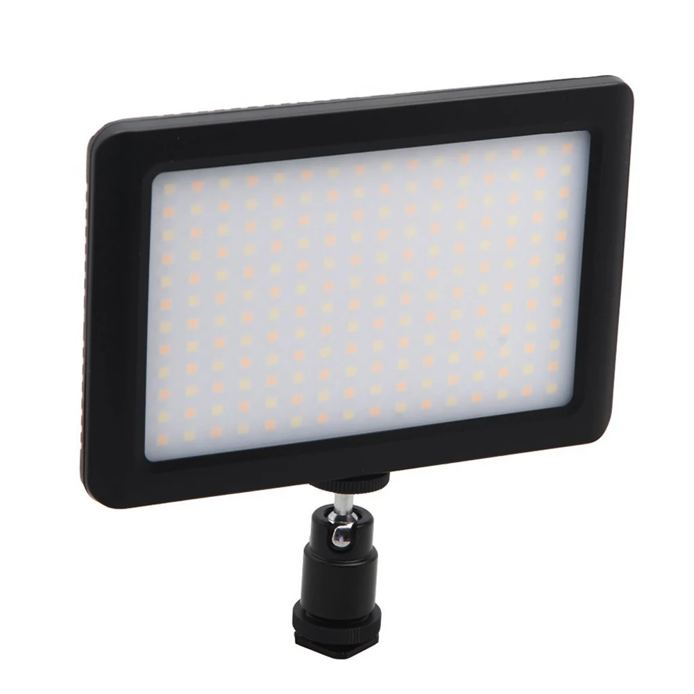 

12W LED Video Studio Camera Continuous Light Thin Bi-color Dimmable Panel Lamp Bulb for Photography DV Camcorder Accessories