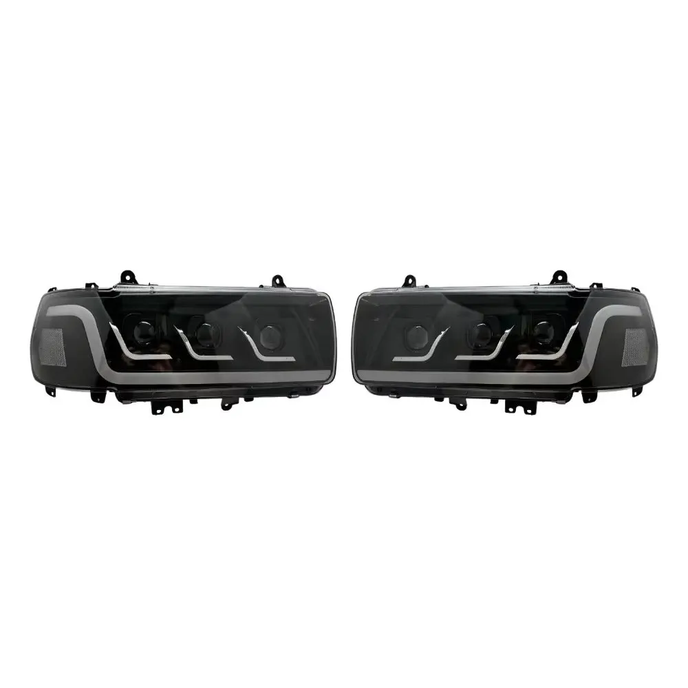 

2 шт. светодиодные фары в сборе для Toyota Land Cruiser FJ80 1990-2002 DRL указатель поворота дальнего/ближнего света простая установка