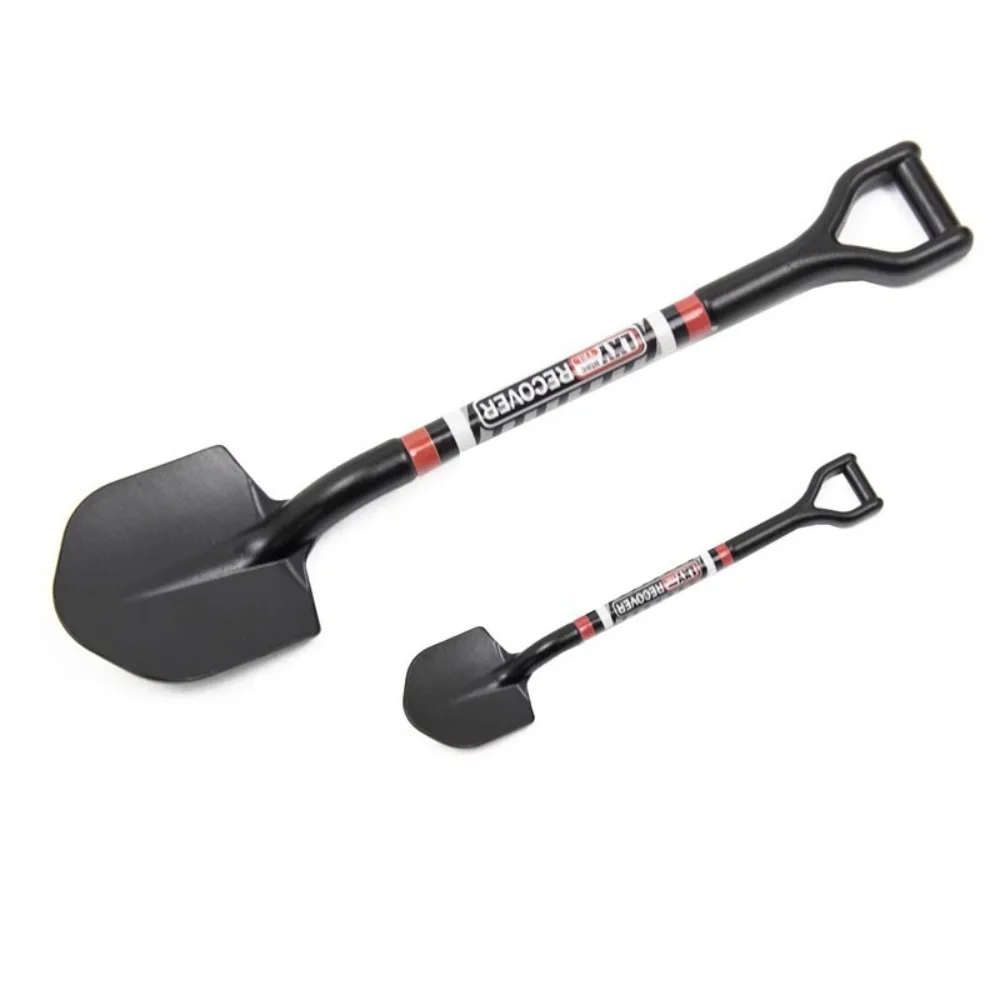 

Simulated Shovel Model Metal Durable Tracked Vehicle Decoration 1/10 1/18 1/24 Black for Axial Scx10 TRX4 TRX4m D12 D90