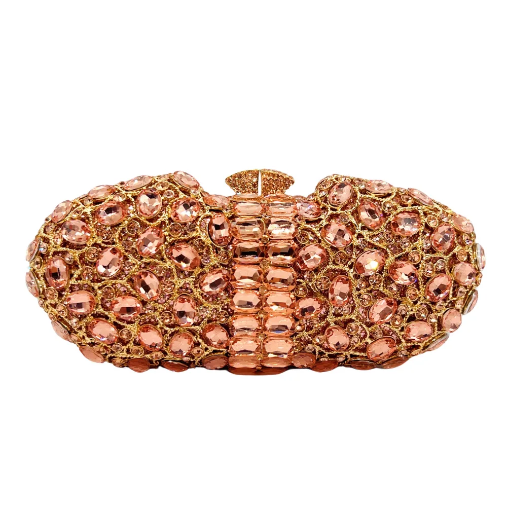 

Spot Foreign Trade Diamond Hand Carry Dinner handbag European and American Banquet Wedding Bag Diamond Women's Stone Clutch bag