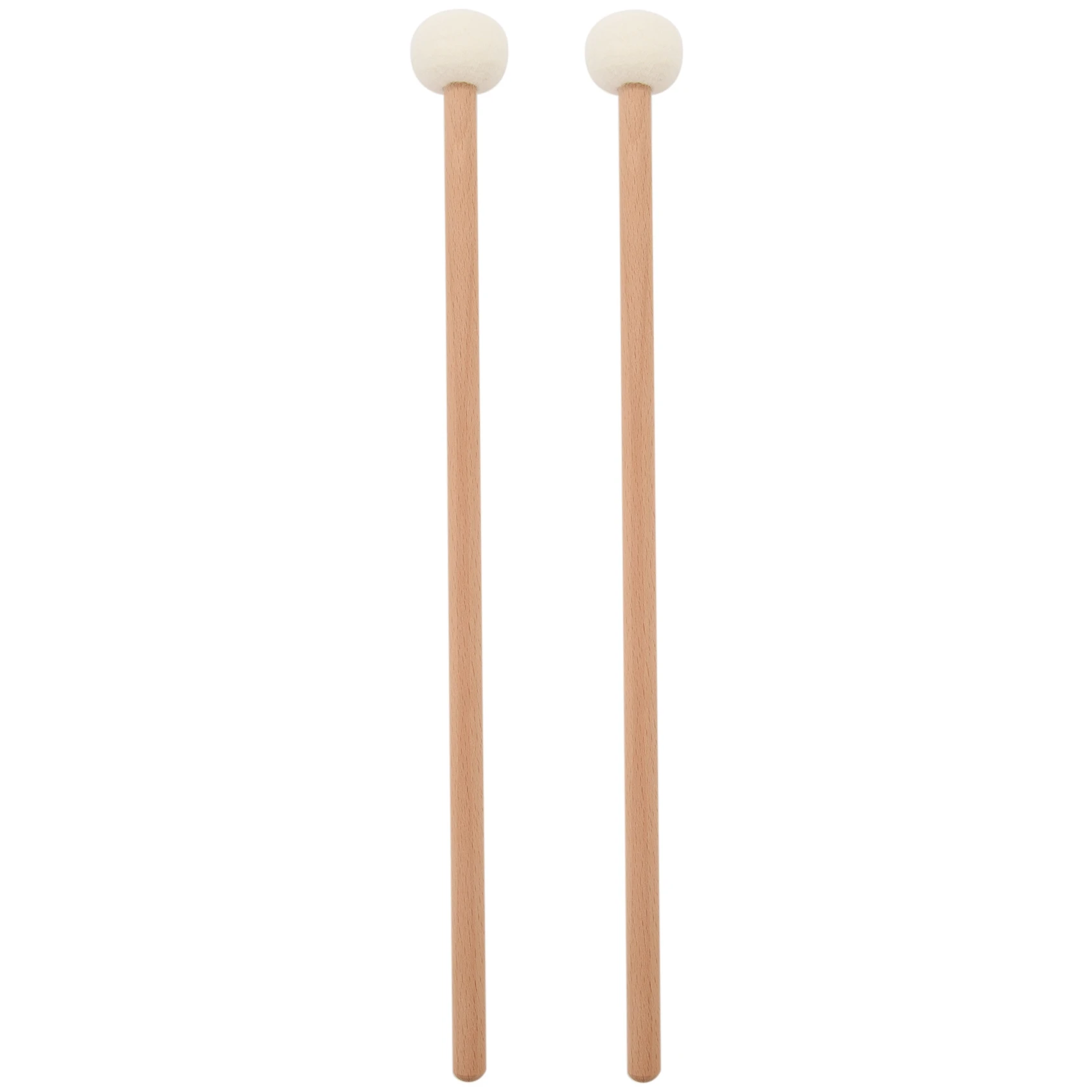 

2 Pieces Double Head Drum Cymbal Gong Mallet Soft Hammer Sticks Mallets Rods Felt Hammer 385mm