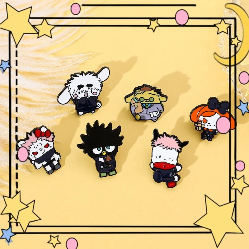 

Q Version Cartoon Cute Kawaii Magic Battle Metal Daily Mobile Phone Sticker Fridge Magnet Diy Accessories Decorations Gift