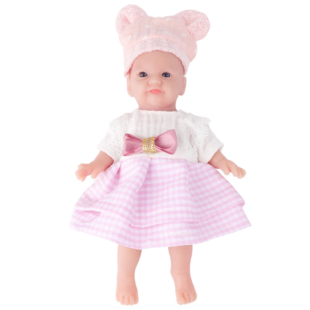 IVITA WG1572 6.49inch 123g 100% Silicone Reborn Baby Doll Unpainted Unfinished Realistic Mini Dolls for Children Christmas Toys