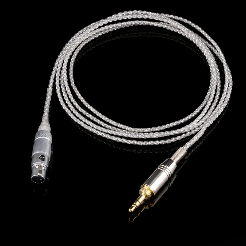 

Sterling Silver 6.3/3.5mm Jack Headphone Audio Cable Cord for AKG Q701 K702 K267 K712 K141 K171 K181 K240 K271S K271MKII K271