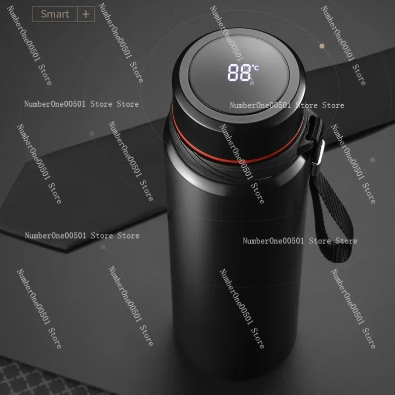 Thermos in acciaio inossidabile 304 da 600 ml-1200 ml Display a LED della temperatura Boccetta sottovuoto da viaggio Thermos