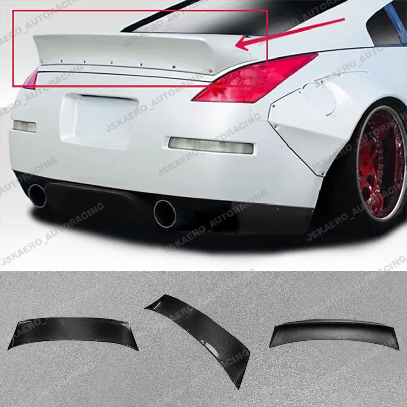 

For Nissan 03-08 Z33 350Z Rear Trunk Spoiler Ducktail Wing Boot Lip car BodyKits Carbon Fiber