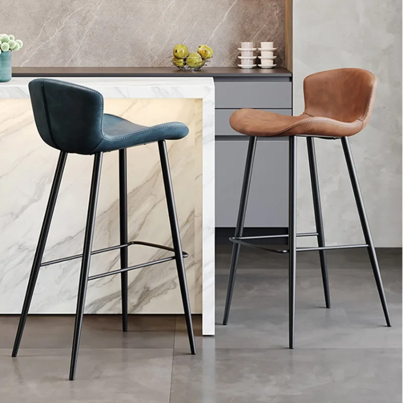 

Italian Luxury Bar Chairs Reception Comfortable Creative Fashion Bar Stools Island Relax Taburetes De Bar Household Essentials