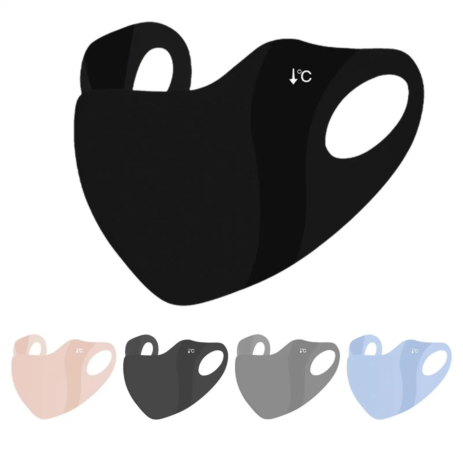 UV Protection Mask Women Cooling Ice Silk Breathable Thin Invisible Face Cover Sunscreen Anti-UV Fashionable Outdoor Face Cover