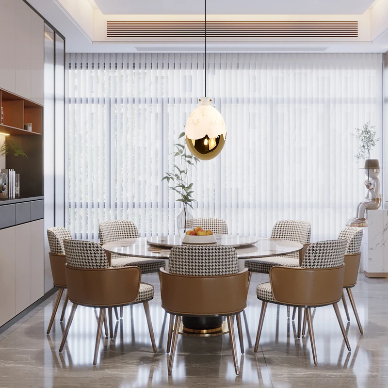 

Light Luxury Marble Single Head Restaurant Dining Table Bar Small Chandelier Designer Hotel