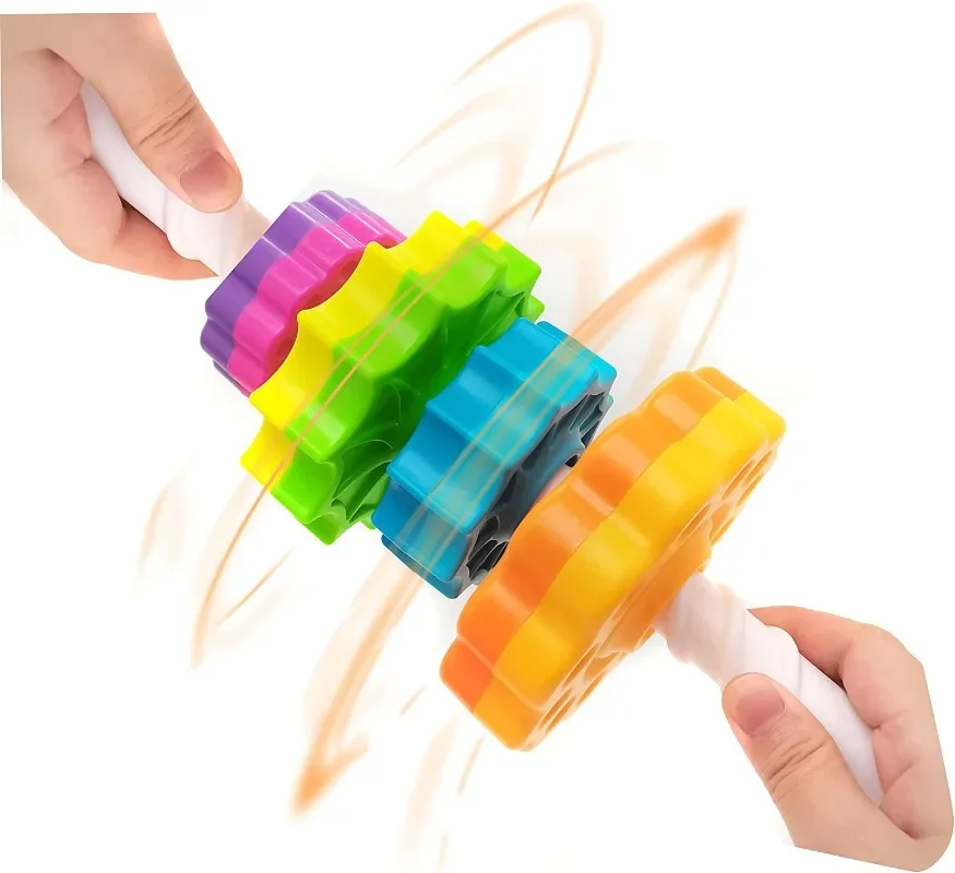 2024 NEW Baby Spinning Wheel Toy Rainbow Spin TowerStacking Toys for Toddlers Montessori Educational Learning Sensory Toys Gift