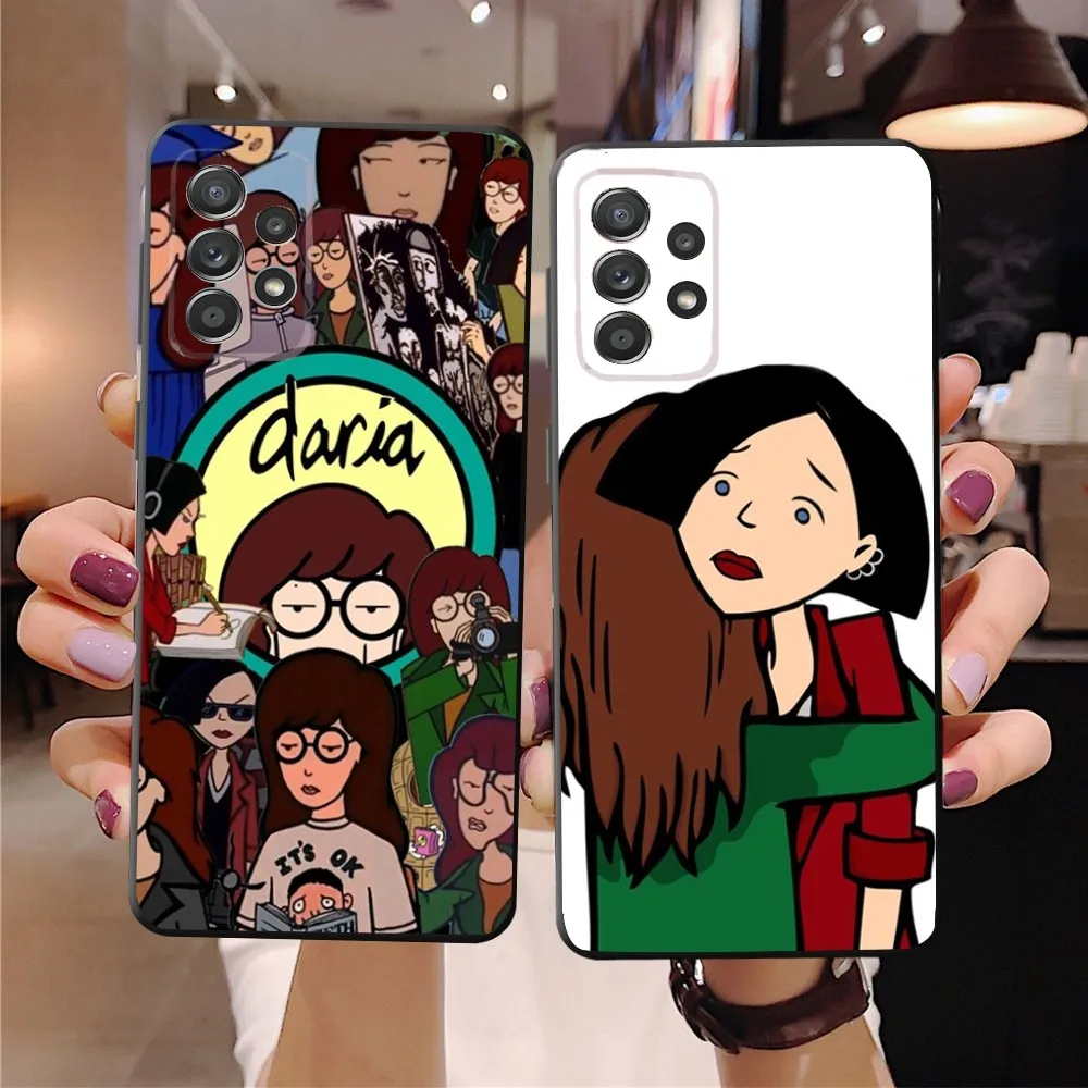 Cartoon D-Daria   Phone Case For SamsungS24,23,22,21,S20 Ultra Pro 10,S30Plus,S9,20lite Ultra Black Cover