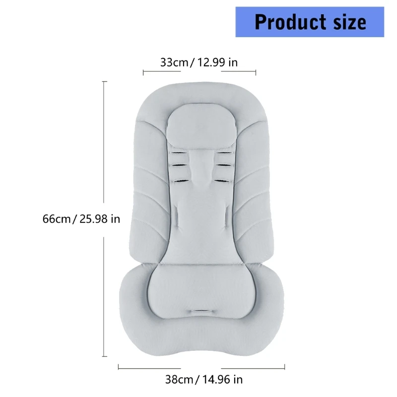 J15U Дышащая подушка сиденья для детской коляски, мягкая подушка для детской коляски, дизайн, пригодный для машинной стирки