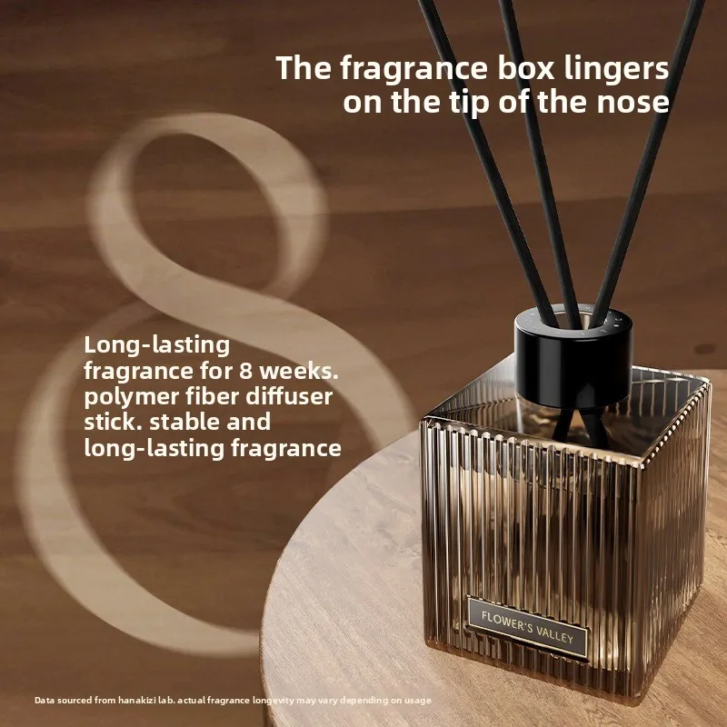 مجموعة ناشرات القصب المموجة العتيقة 200 مل لغرفة نوم الفندق، عطر منزلي طويل الأمد مع أعواد الروطان، هواء ممتاز بدون لهب #1