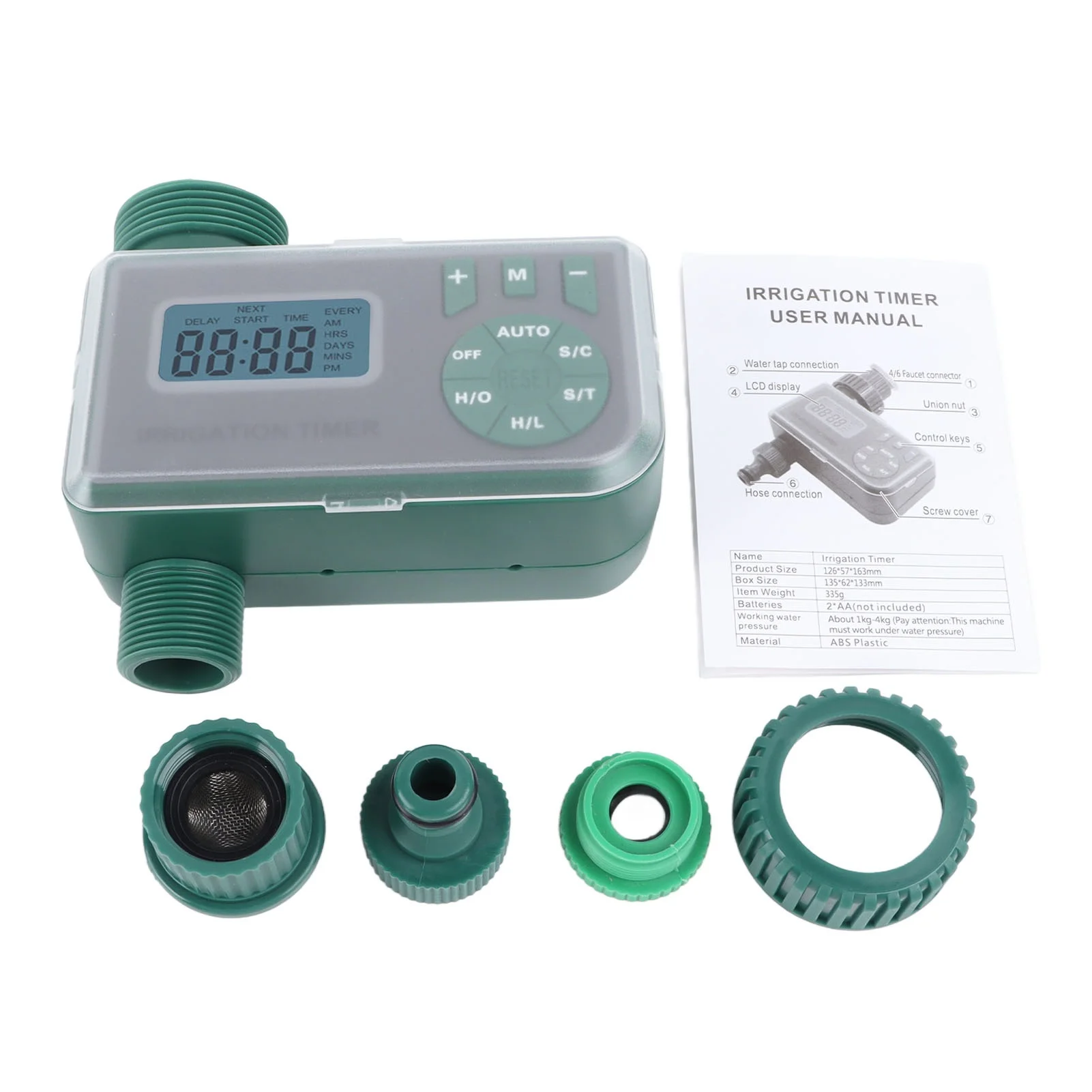 

Water Timer Labor Energy Saving Adjustable Simple Operation Automatic Watering Irrigation Timer for Yard Lawn