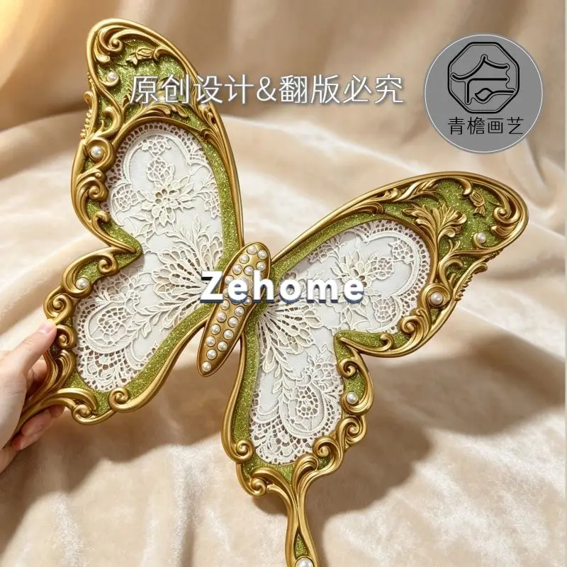 Antique background wall TV decorative painting French butterfly dining room wall pendant Superior living room hanging painting