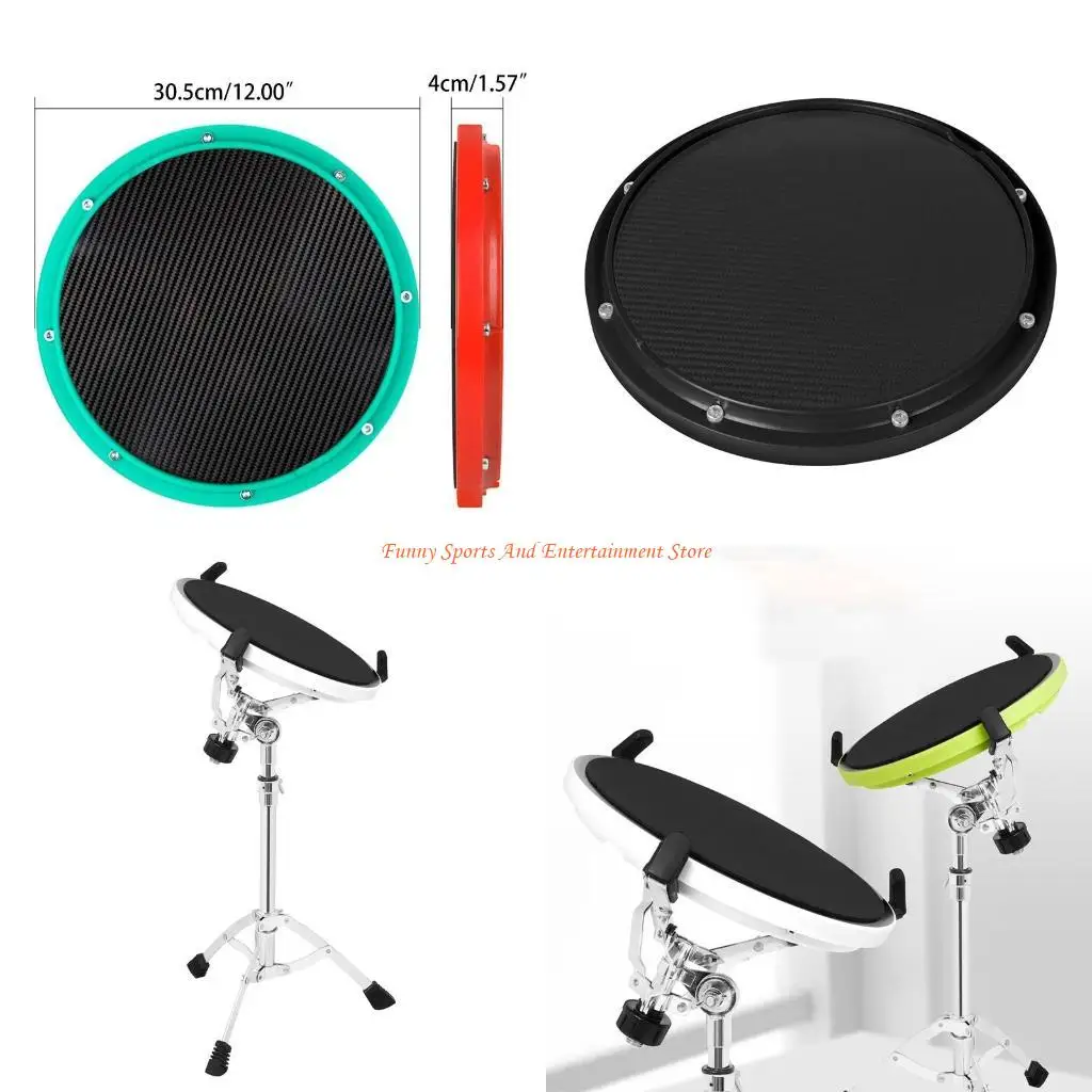 

C4DE Dumb Drum Practice Pad Ударный пэд из углеродного волокна Метроном Перкуссионный инструмент