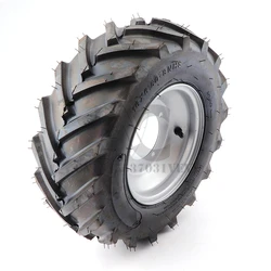 16x6.50-8 tires with hubs for garden carts, lawn mowers, tractors, wheelbarrows, snow blowers, vans, carts, etc.