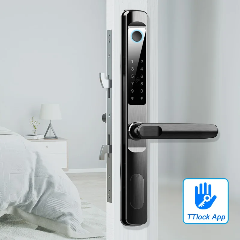 

Waterproof Smart cerradura puerta digital door lock electronic fingerprint biometric lock with card reader