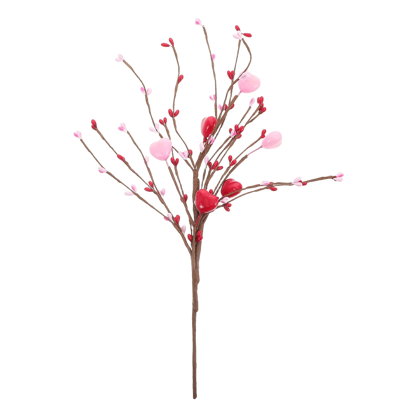 

s Heart Shaped Picks Valentine's Day Decor Plastic Crafts Berry Branches Valentines Supplies Home Office Decor