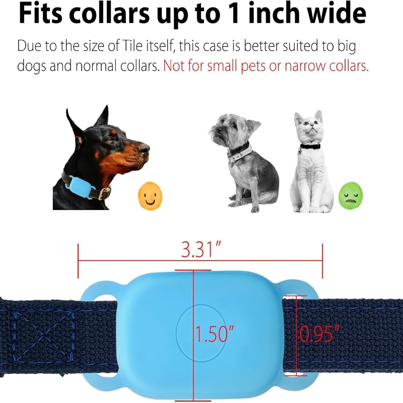 

Full-Body Waterproof Silicone Case for 2024 Tile Pro - Pet Collar Compatible Tracker Cover, Anti-Scratch Protection