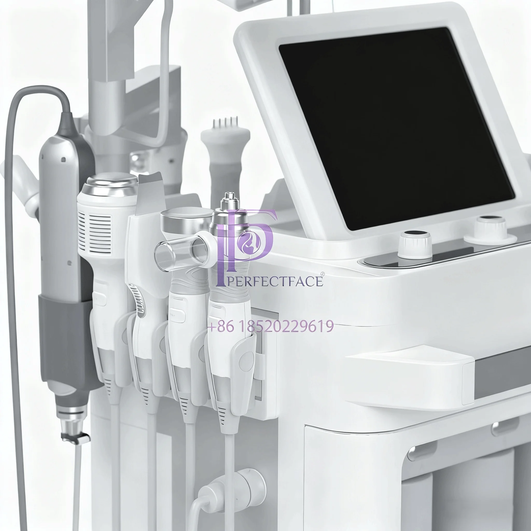 เครื่องไฮโดรเดอร์มาเบรชั่น อุปกรณ์ดูแลผิวหน้า ทำความสะอาดล้ำลึก ฉีดออกซิเจน ฟื้นฟูผิว ใช้ได้ทั้งในร้านเสริมสวยและที่บ้าน