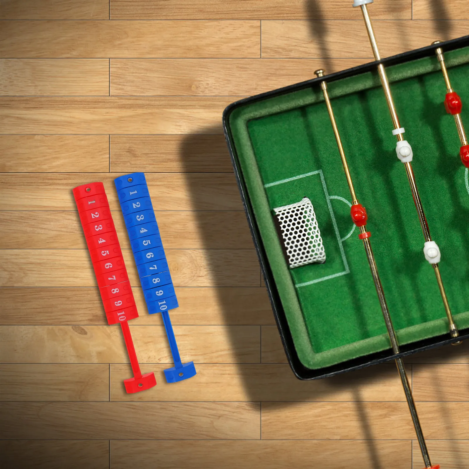 

2Pcs Blue Red Plastic Scoring Units for Foosball Table Soccer Football Score Keeper Ergonomic Scoring Keys Easy Install Work on