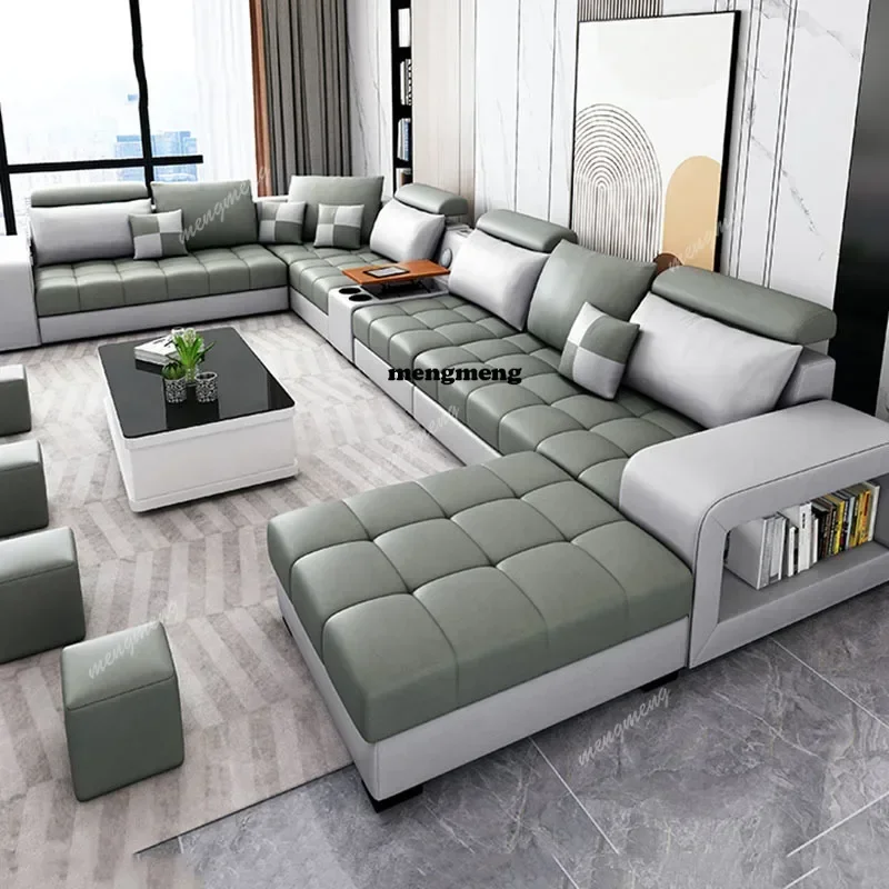 A178Luxury Classic Living Room Sofas Storage Lounger Coffee Tables Multifunctional Sofa Nordic loor Woonkamer Banken urnitureH