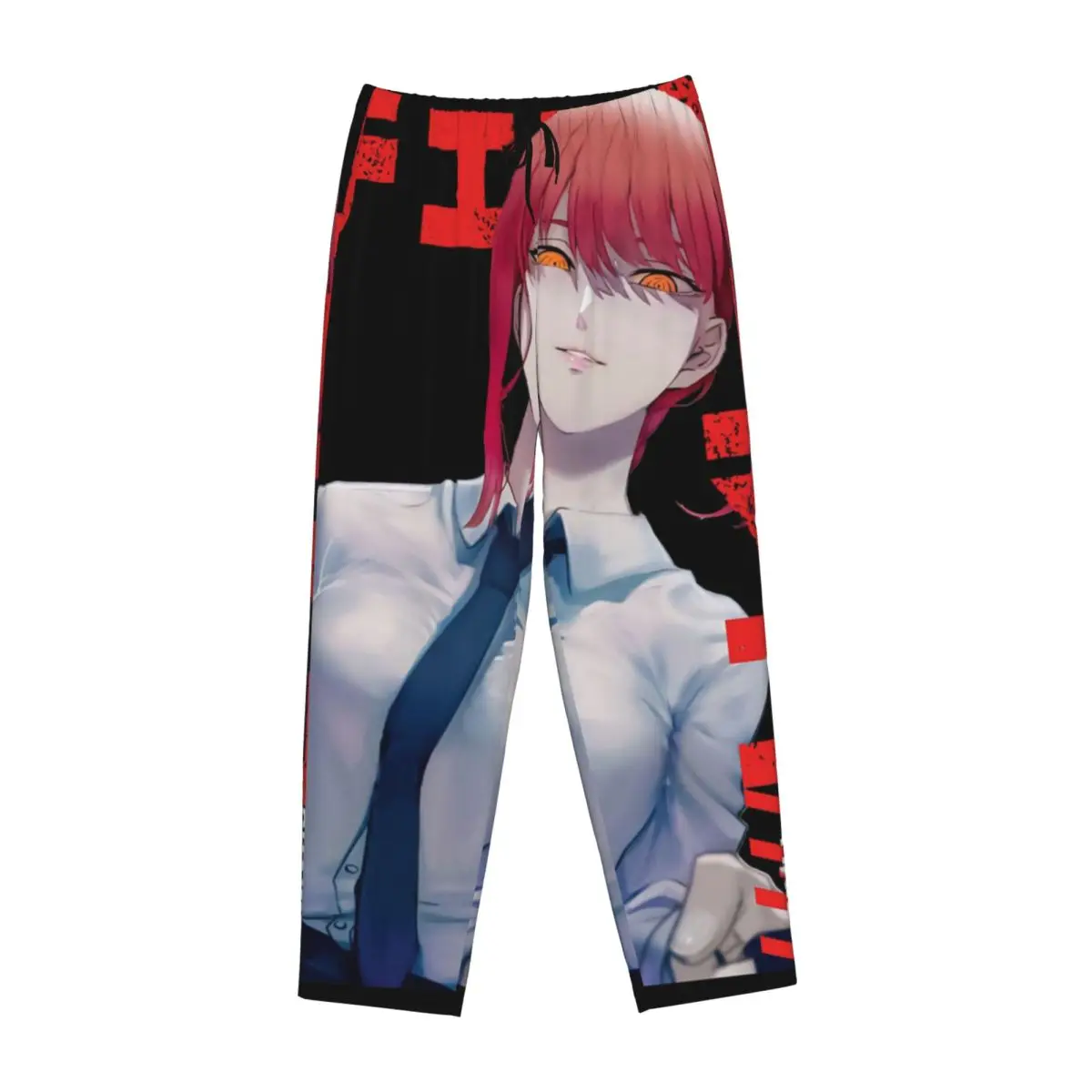 

Пользовательские Makima Chainsaw Man Anime Girl Женские пижамные штаны Lounge Sleep Sleepwear Низ с карманами