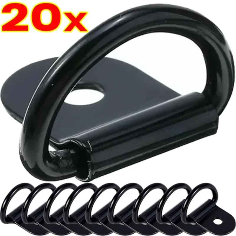 Extrator de carro em forma de d, gancho de aço inoxidável, anel de âncoras, ferro para caminhão de carga, caiaques, estilingue, treinadores, redes, toldos