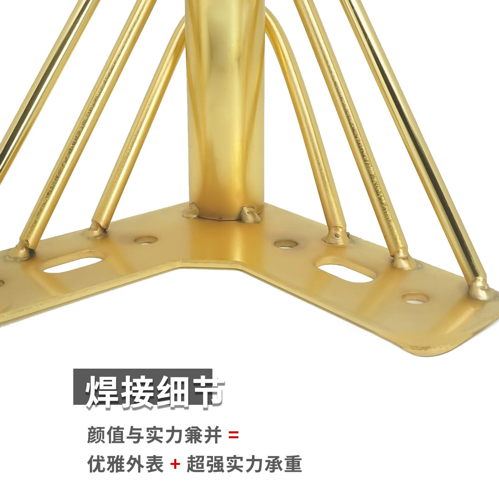 Modern luxury furniture support sofa foot metal slant support foot cupboard foot cone hardware leg accessories