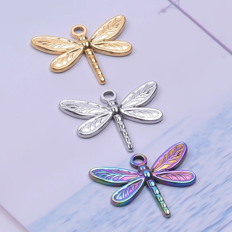 5Pcs Vintage Lovely Dragonfly Charms Pendants For Jewelry Making DIY Cute Mini Animal Insect Charms Handmade Jewelry Accessories