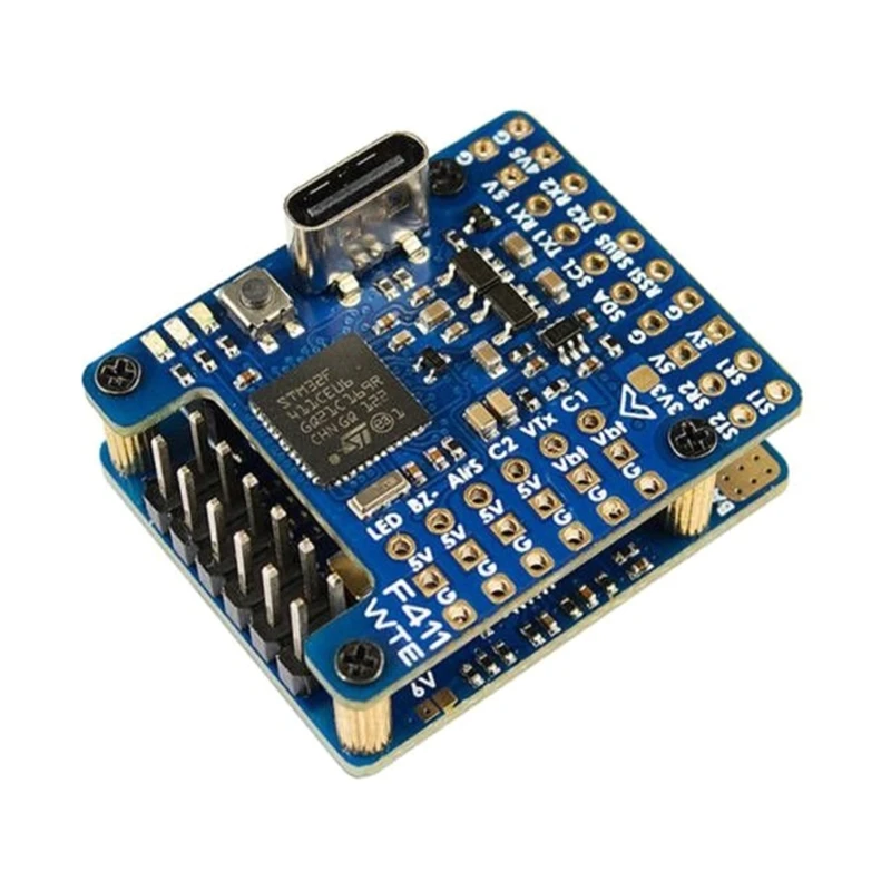 Imagem -03 - Sistema Matek F411-wte f4 Controlador Vôo Placa Controle Vôo Corrida Embutido Osd 26s para Aeronaves Fpvs Parte Diy