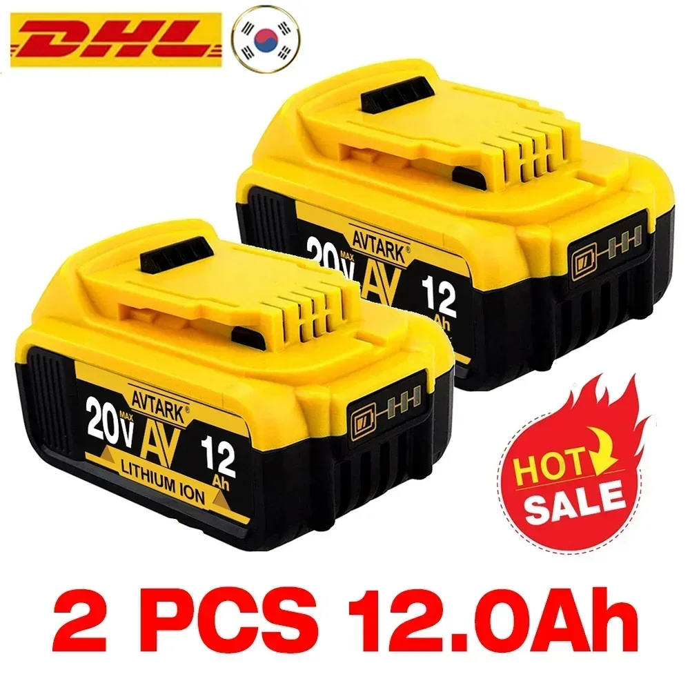 

DCB200 20V Battery Compatible with dewalt power Tools 18V 12Ah rechargeable electric tool Lithium batteries 20V 18Volt 18v 12Ah