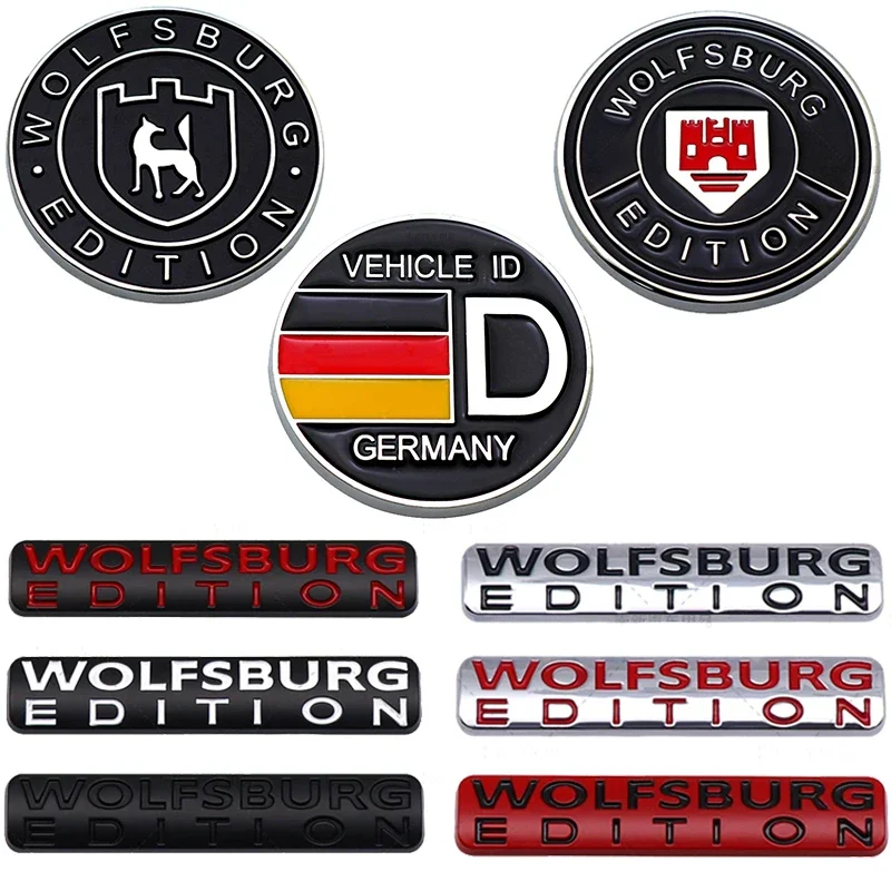 3D Metal Alemania WOLFSBURG edición Logo coche maletero trasero emblema insignia pegatina para VW GTI Passat Jetta POLO Golf 3 5 6 7 MK4