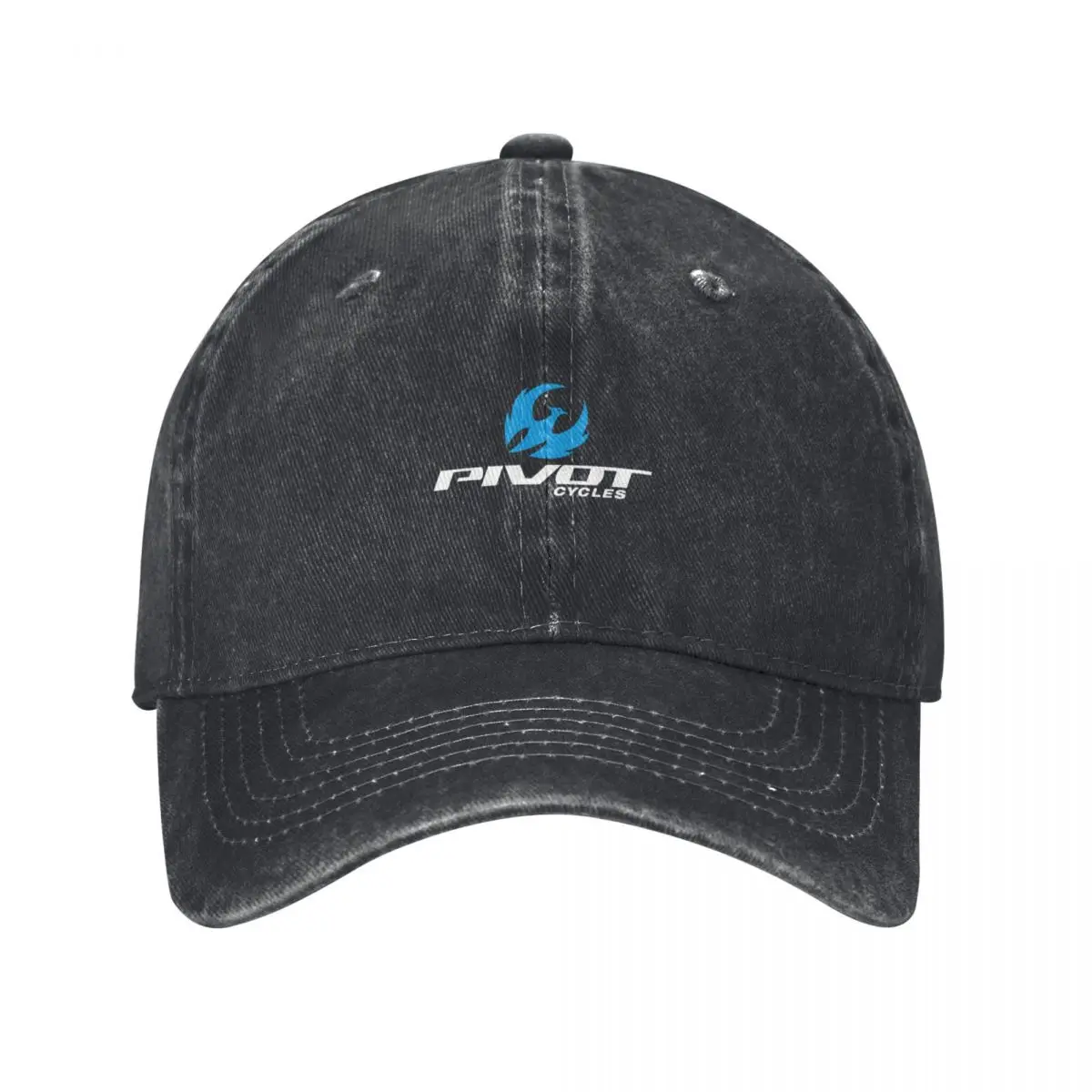 pivot cycles blue & white logo Baseball Cap Uv Protection Solar Hat Snap Back Hat Caps Male Women's