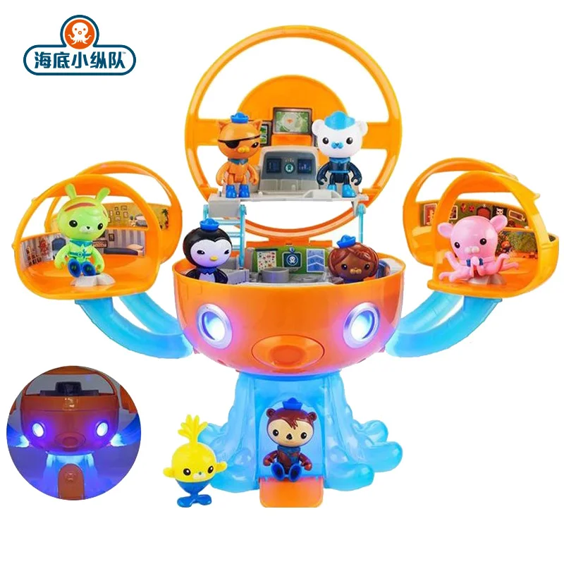 Kwazii Action Figure Scene Model Toy Children Birthday Gifts The Octonauts Octopod Castle Shark Adventure Plsyset Barnacle Peso