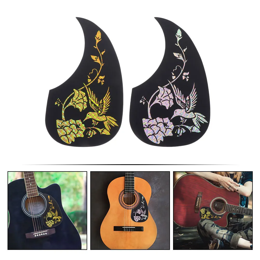 

2Pcs Guitar Pickguard Plastic Scratch Plate Lightweight Acoustic Classical Protective Accessories Guitar Scratch Plate
