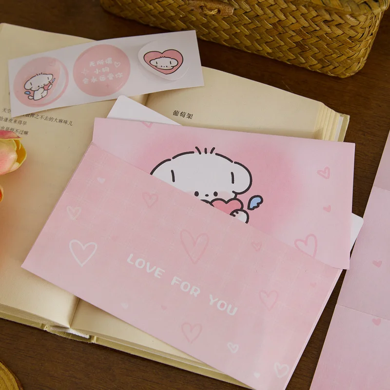 Custom. Morning Envelope Letter Paper Set Puppy Diary Series Cute and Beautiful Meaningful Commemorative Material Paper Message