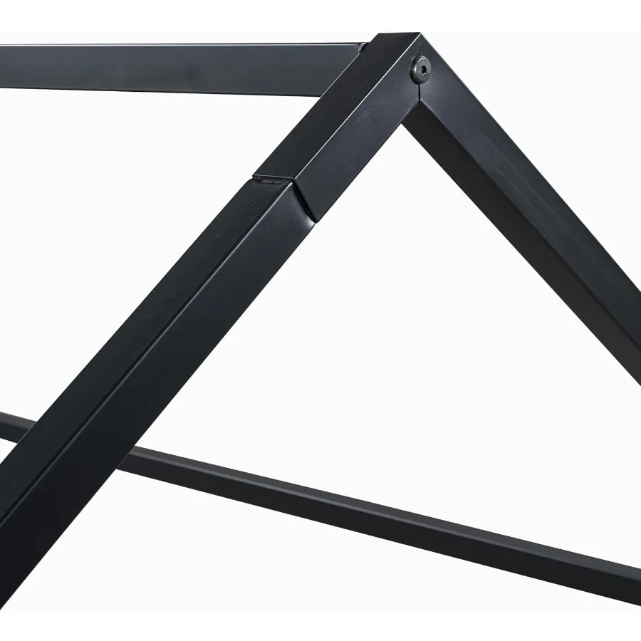 إطار سرير معدني مع سياج وباب سقف سرير مسرح لغرفة النوم أو غرفة اللعب تصميم نمط مونتيسوري الخيالي رقم