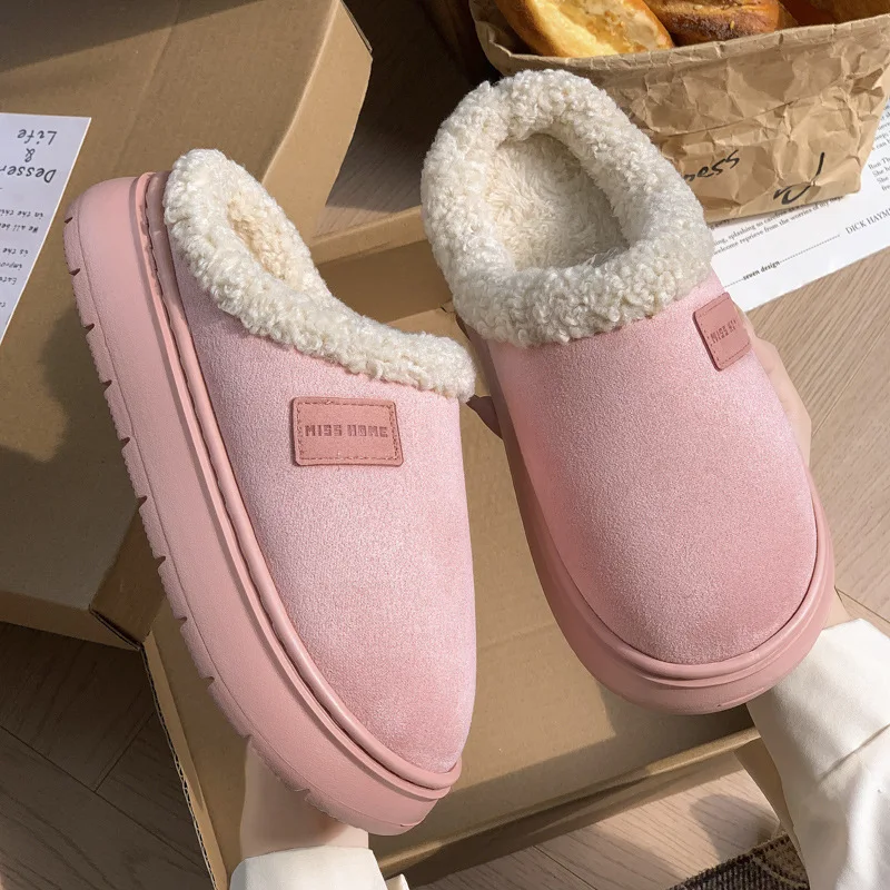 

Winter Women's Plush Slippers Flats Fluffy Luxury Designer Woman Shoes Elegant Plush Casual Indoor Fuzzy Fur Slides Warm Fashion