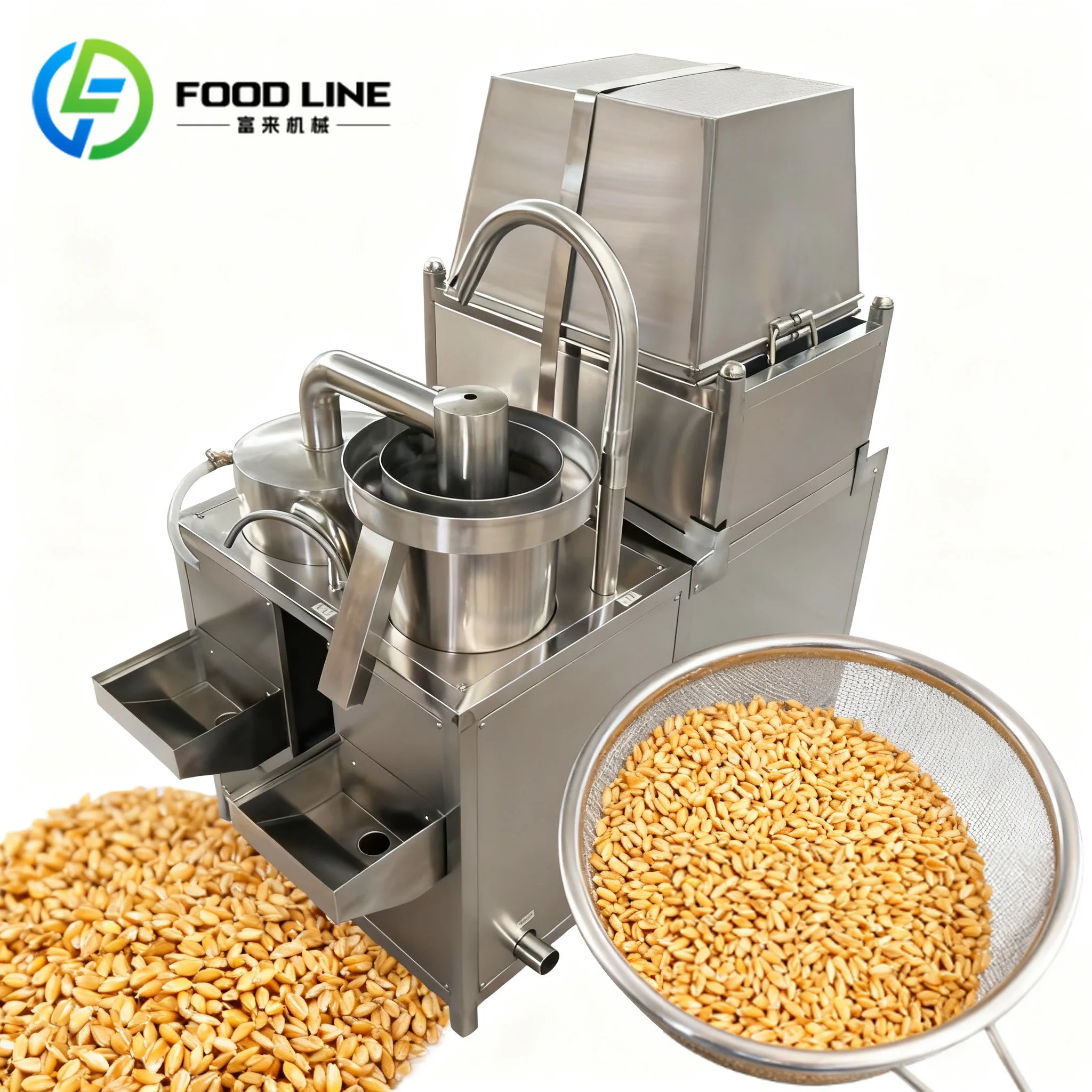 

High Quality Rice Cleaning Machine Rice Washing Equipment Automatic Mung Bean Washer Grain Washing Machine