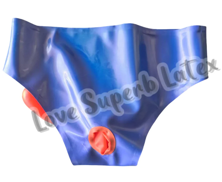 

Сексуальное латексное нижнее белье, шорты-боксеры, трусы ручной работы на молнии, мужские шорты с анальным презервативом, kakegurui, карнавальный костюм