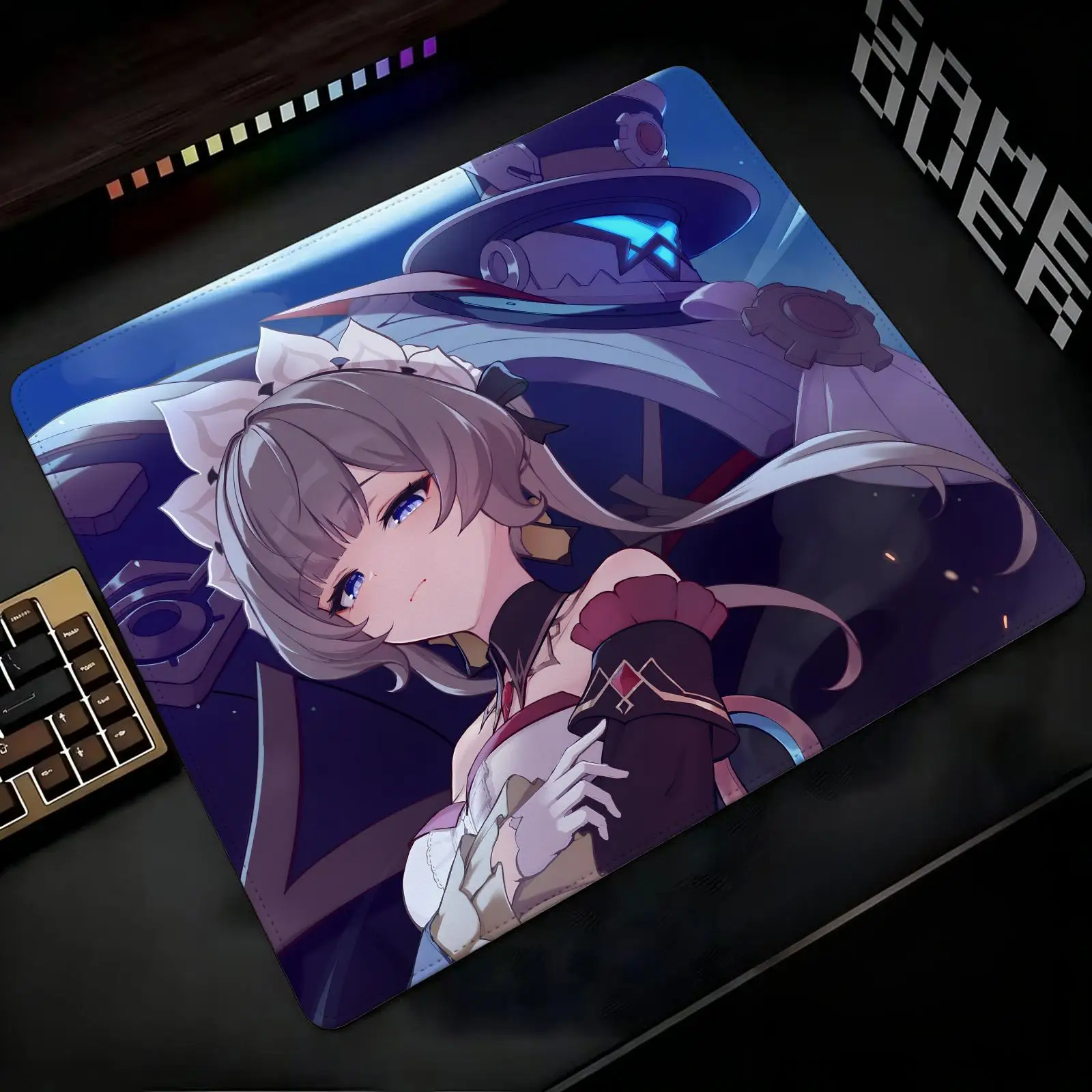 Mouse Pad Regular gaming mouse pad Office mouse pad Laptop desk mat Stitched edge S/M/L size mouse pad  Genshin Impact Sandrone
