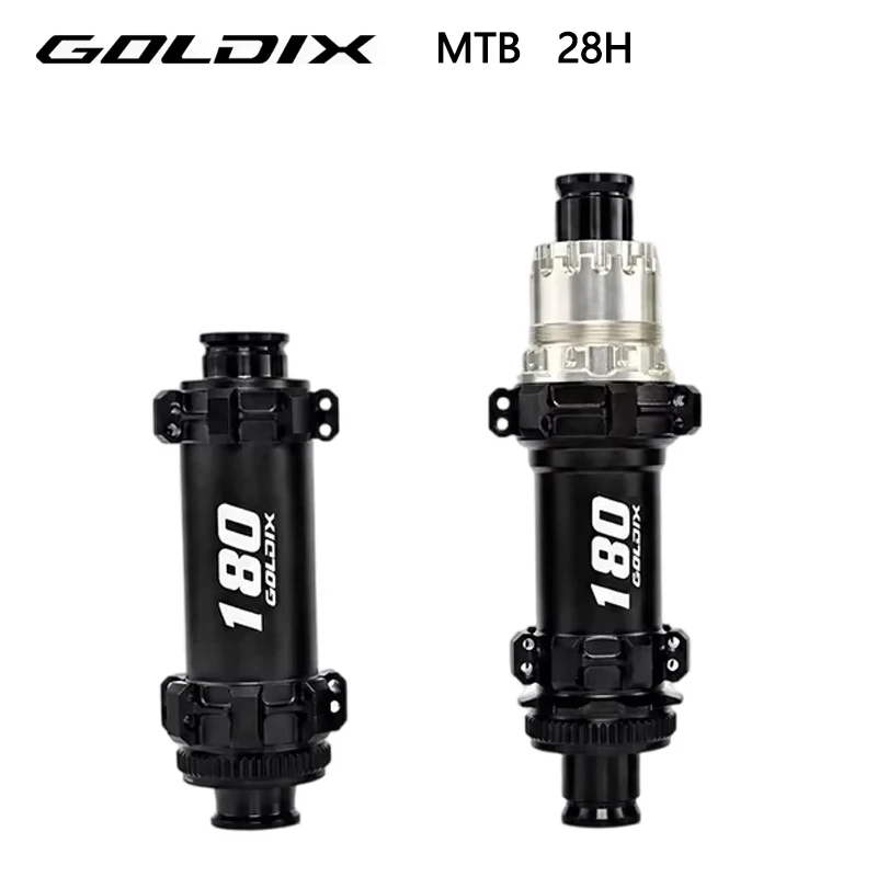 

GOLDIX M180 MTB Hubs 60T Ratchet System Center-Lock Disc Brake 24/28 Holes Straight pull spokes for HG XD MS Free Wheel