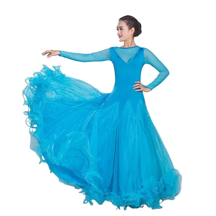 

2024 Modern Dance Dress New Practice Dress Ballroom Dance Dress Waltz Dress Competition Costumes 122509