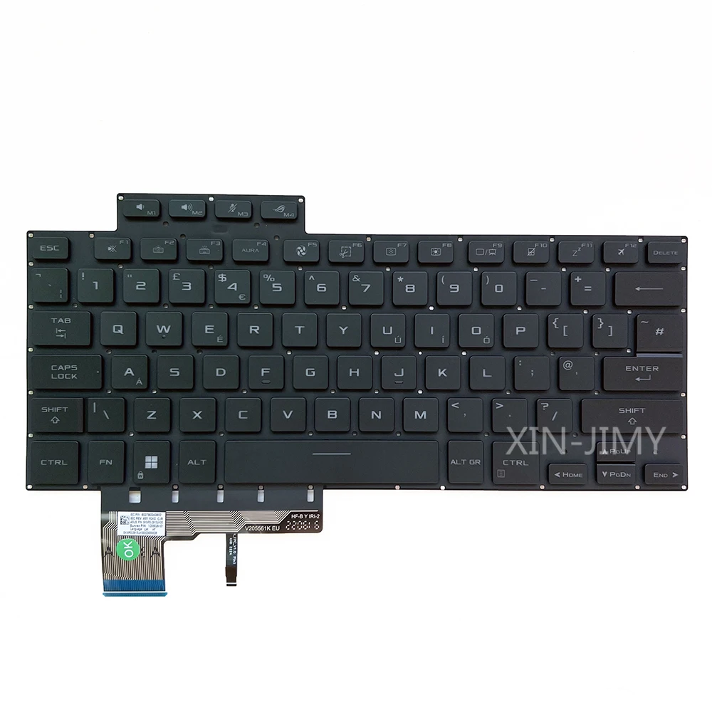 GU604 UK Teclado Retroiluminado Para ASUS ROG Zephyrus M16 2023 GU604 GU604V GU604VI GU604VZ 0KNR0-2913UK00 V 205526 KE1