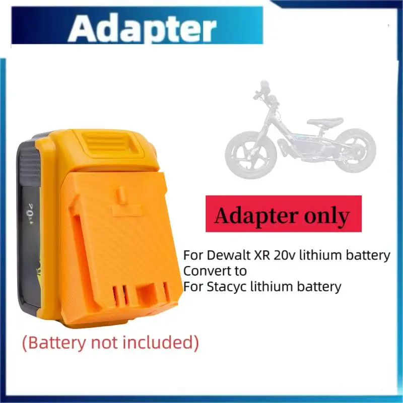 For  Stacyc Bike Electric 12-16 Battery Adapter For Dewalt 20v XR  Batteries To Stacyc Style Works With All New (Adapter  Only)