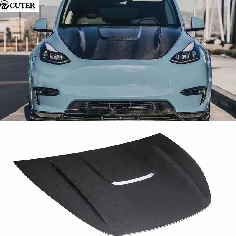 

Newest Model Y Carbon Fiber Engine Hood Bonnet for Tesla Model Y Car body kit