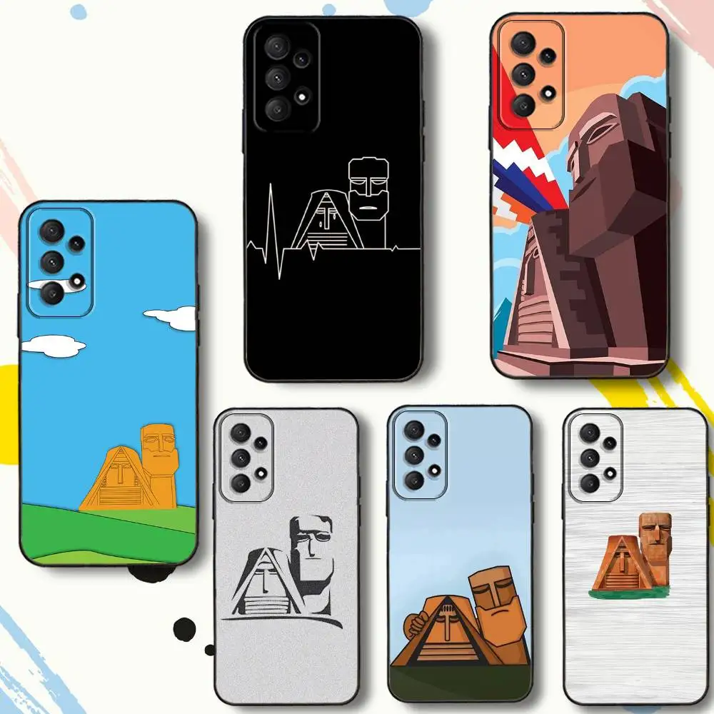 

A-Armenia FlagS Art-es Phone Case For Samsung Galaxy A 80,72,73,91,53,22,51,52,5G,Plus,J,Note Soft Black Cover