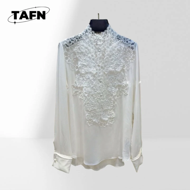 

Women's Button Down Shirt Color Block Casual Blouse Ladies Business Shirt Turn Down Collar Workwear Blouse AK0918